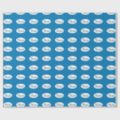 Papier Cadeau Merci Pour Les Affaires, Script Bleu (Plat)