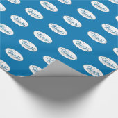 Papier Cadeau Merci Pour Les Affaires, Script Bleu (Coin)