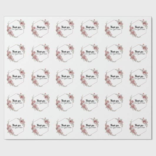 Papier Cadeau Merci pour votre commande (Plat)