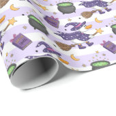 Papier Cadeau Mercure Whimsical Canard & Spells Motif sans soudu (Coin rond)