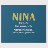 Papier Cadeau Mère Art Nina Définition (Plat)