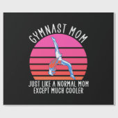 Papier Cadeau Mère de gymnaste (Plat)