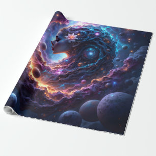 Papier Cadeau Mère de l'Univers – Celle qui rêve les étoiles.