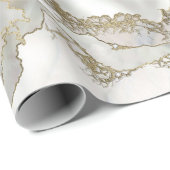 Papier Cadeau Mère de perle Arbre d'Or (Coin rond)