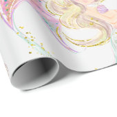 Papier Cadeau Mère de sirène (Coin rond)