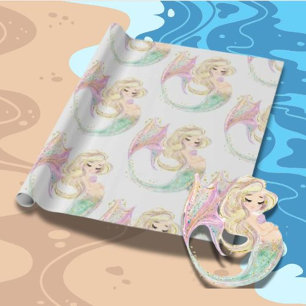 Papier Cadeau Mère de sirène