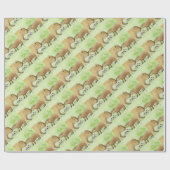 Papier Cadeau Mère et bébé Capybara (Plat)