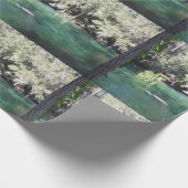 Papier Cadeau Mère et bébé Manatee Nature Photo Sources Bleues (Coin)