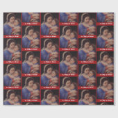 Papier Cadeau Mère et enfant Noël Nativité Cadeau (Plat)