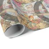 Papier Cadeau Mère Goose Nursery Rhyme Fairy Tale (Coin rond)