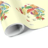 Papier Cadeau Mère Nature Vintage (Coin rond)