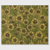 Papier Cadeau Mères jaunes (Plat)