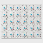 Papier Cadeau Merlebleu à Noël (Plat)