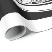 Papier Cadeau Merlin imaginaire Art Nouveau (Coin rond)