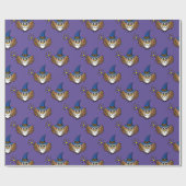 Papier Cadeau Merlin mignon, sortilège (Plat)