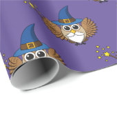 Papier Cadeau Merlin mignon, sortilège (Coin rond)