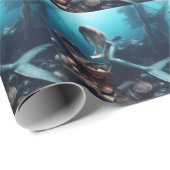 Papier Cadeau Mermaid  (Coin rond)