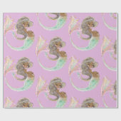 Papier Cadeau Mermaid Future Maman Baby shower. Sous La Mer. Gue (Plat)