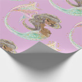 Papier Cadeau Mermaid Future Maman Baby shower. Sous La Mer. Gue (Coin)
