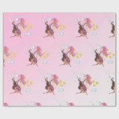 Papier Cadeau Mermaid mûre bulles papier d'enveloppement rose (Plat)