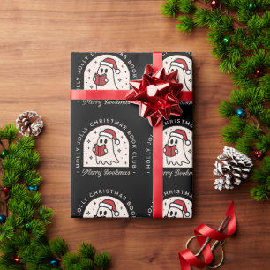 Papier Cadeau Merry bookmas livres amoureux drôle