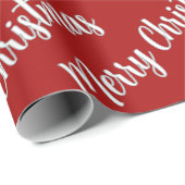 Papier Cadeau Merry Christmas (Coin rond)