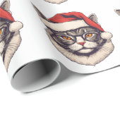 Papier Cadeau Merry christmas (Coin rond)