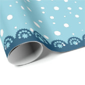 Papier Cadeau Merry Christmas and Happy New Year! Red Bird (Coin rond)