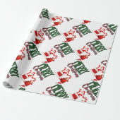Papier Cadeau Merry Christmas by Santa- Matte Wrapping Paper (Déroulé)