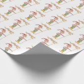 Papier Cadeau Merry Christmas Elf wrapping paper (Coin)