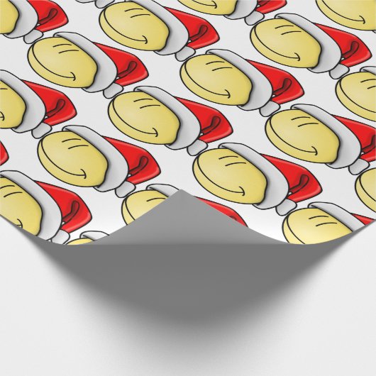 PAPIER CADEAU MERRY CHRISTMAS FACE PÈRE NOËL (Coin)