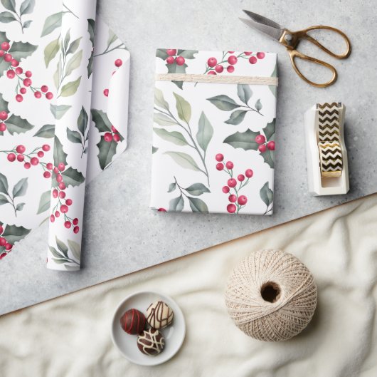 Papier Cadeau Merry Christmas Mistletoe (Artisanat)