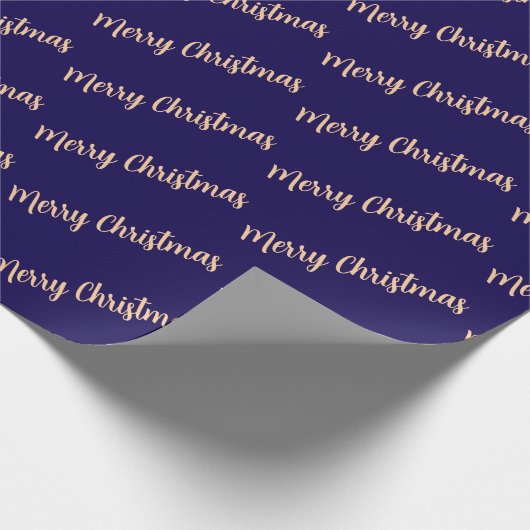 Papier Cadeau Merry Christmas Simple Stylish Modern Minimal (Coin)