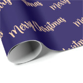 Papier Cadeau Merry Christmas Simple Stylish Modern Minimal (Coin rond)