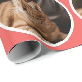 Papier Cadeau Merry Christmas with One Circle Photo (Coin rond)