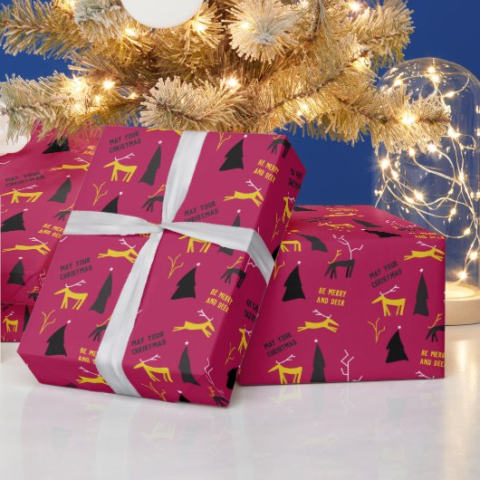 PAPIER CADEAU MERRY ET DEER NOËL (Vacances)