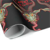 Papier Cadeau Merry Krampus (Coin rond)