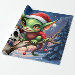Papier Cadeau Merry Mischief – Le Petit Elf de Noël.