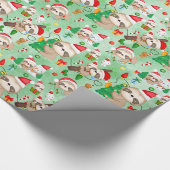 Papier Cadeau Merry Slothmas enrobage papier rouleau (Coin)