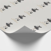 Papier Cadeau Merry Witchmas Wrapping Paper – Gothic Witch & Cat (Coin)