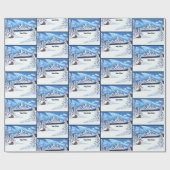 Papier Cadeau Merveille d'hiver (Plat)