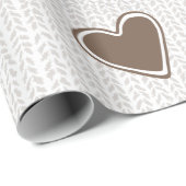 Papier Cadeau Merveilleuse couleur moderne de Noël (Coin rond)