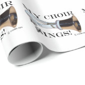 Papier Cadeau Mes anneaux de choeur (Coin rond)