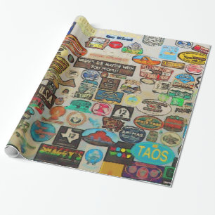 Papier Cadeau Mes décalques Cool - Stickers Voyage