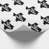 Papier Cadeau Mess with Texas Black (Coin)