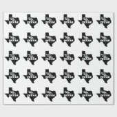 Papier Cadeau Mess with Texas Black (Plat)