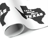 Papier Cadeau Mess with Texas Black (Coin rond)
