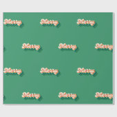 Papier Cadeau Message Joyeux Noël (Plat)