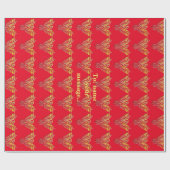 Papier Cadeau Message personnalisé - Flame Phoenix se lève sur l (Plat)