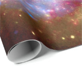 Papier Cadeau Messier 101 Spiral Galaxy - Télescope Hubble Photo (Coin rond)